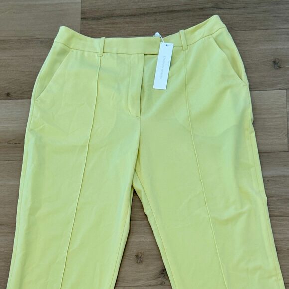 NWT* Jonathan Simkhai Azul Tailored Pants in Chamomile - Women's 12 - Picture 5 of 9